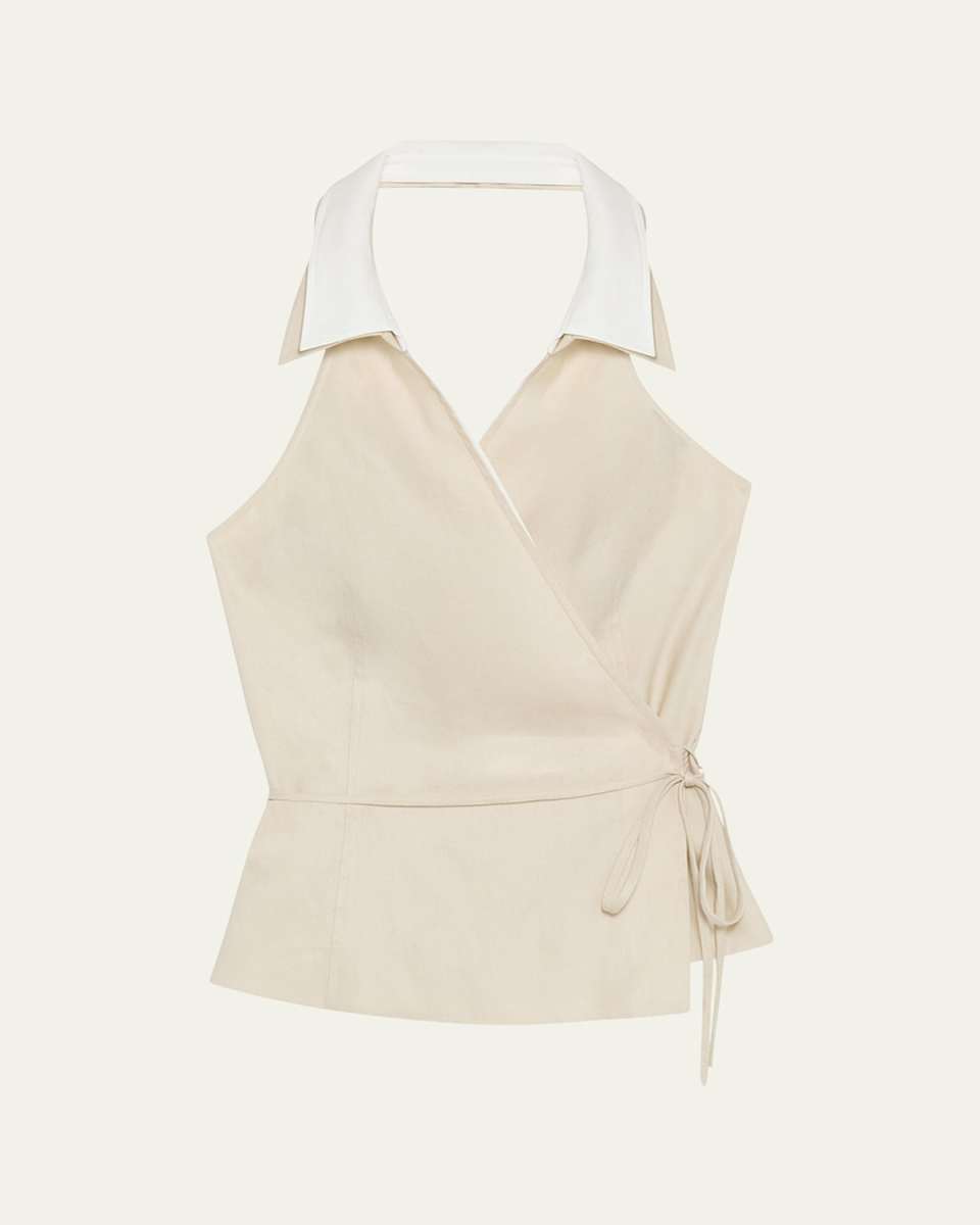 Campbell Linen Halter Shirt